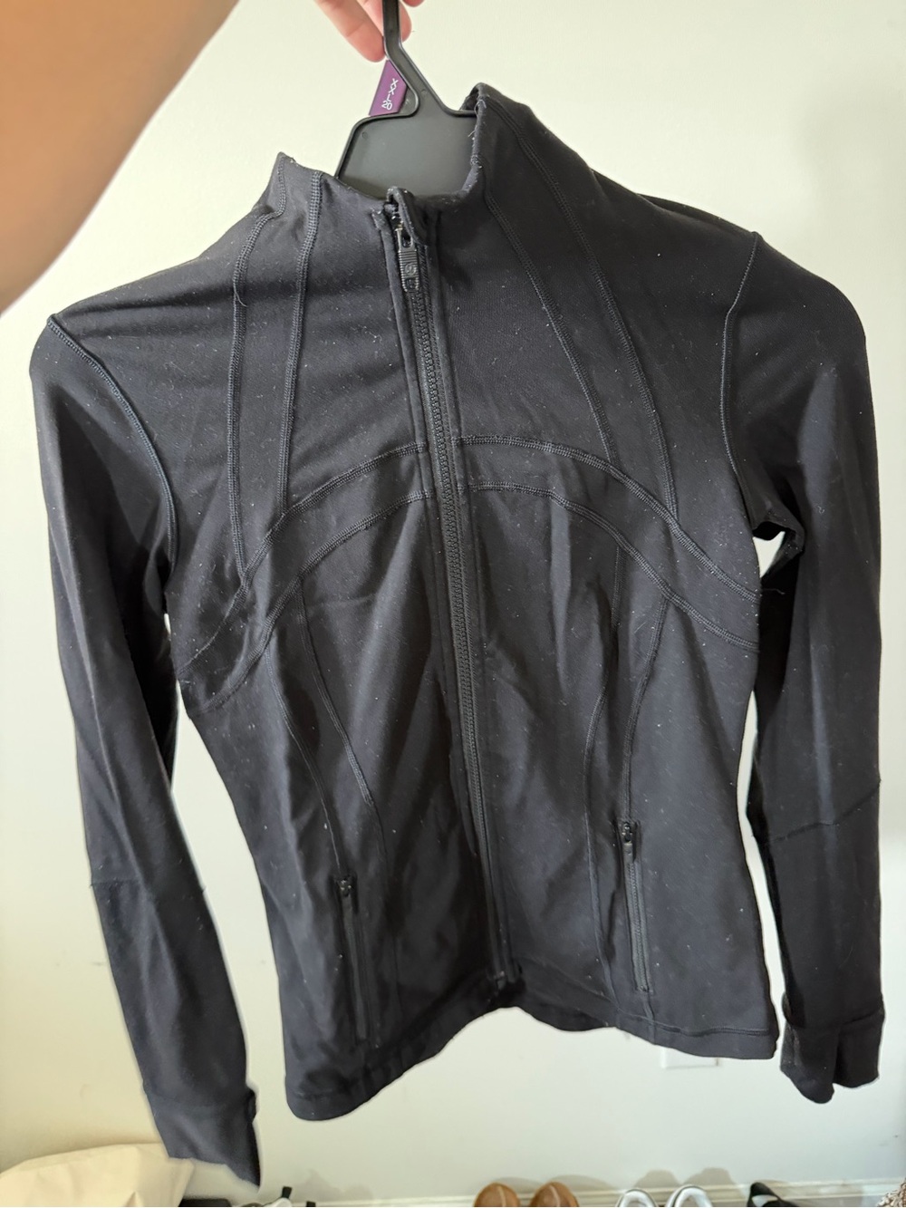 lululemon athletica Black Zip-Up Athletic Jacket